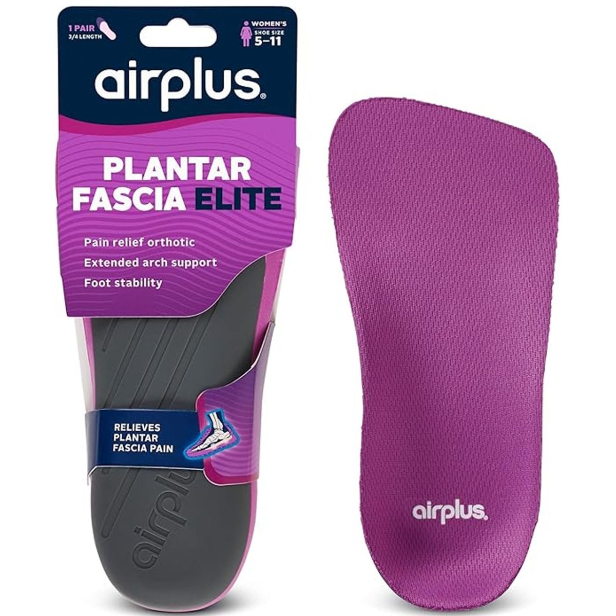 air plus plantar fascia Airplus Plantar Fascia Elite Orthotic 3/4 Insoles