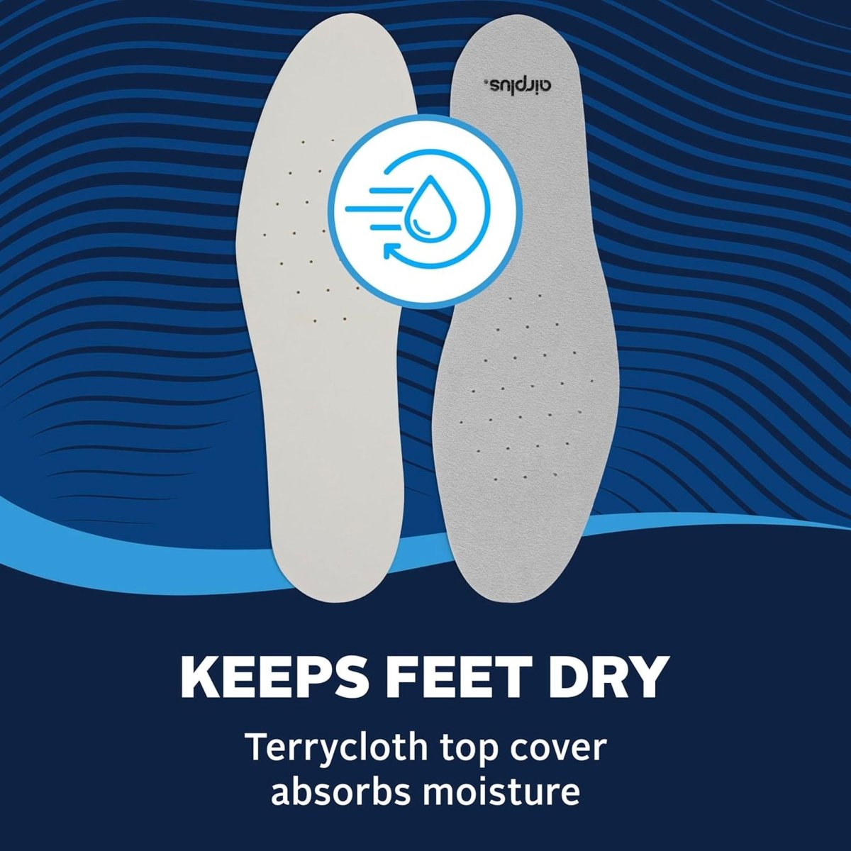 Airplus Sub Your Socks Insoles, Unisex Up To Men's 13, 3 Pair - Forza Sports