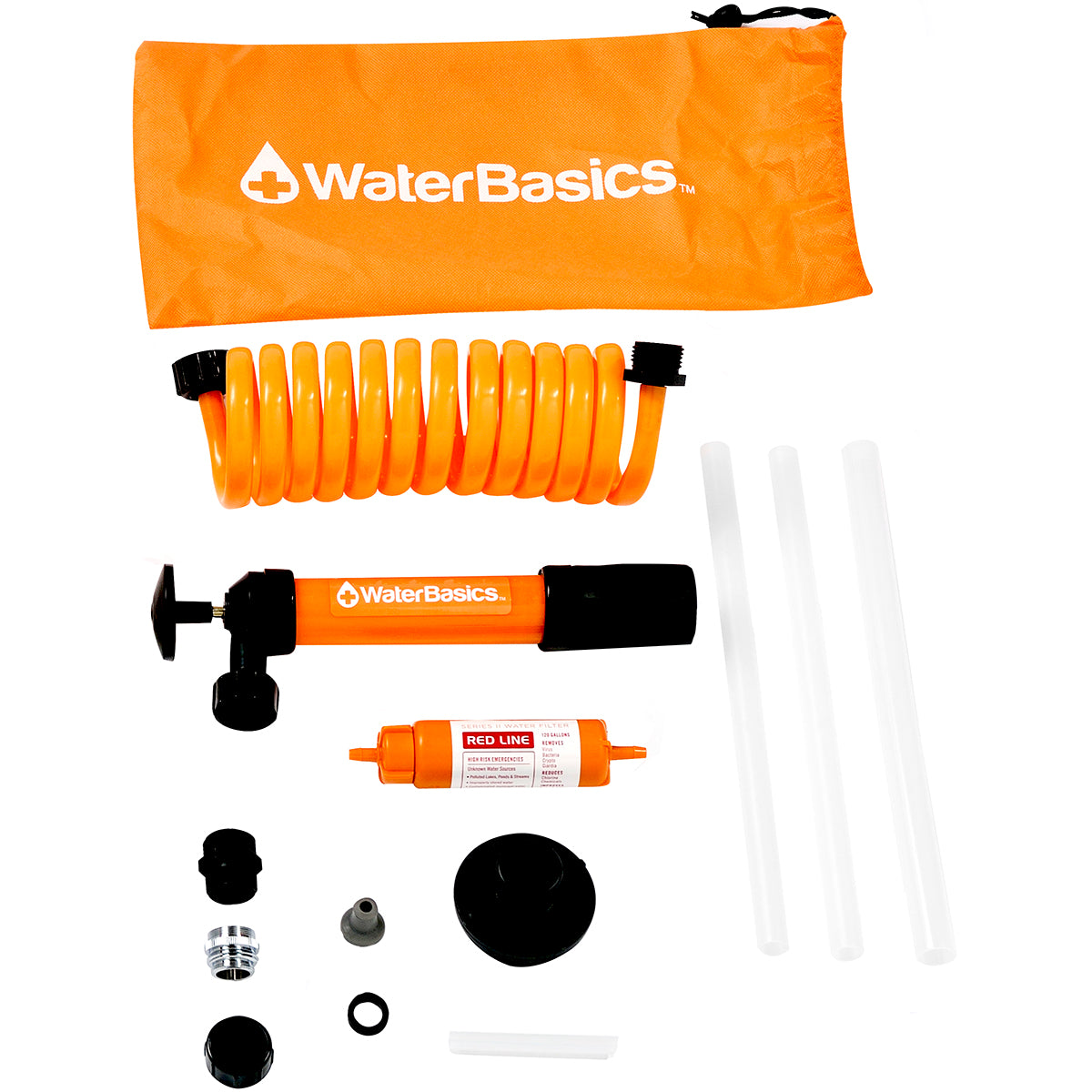 WaterBasics Emergency Pump and Filter Kit for Stored Water Aquamira