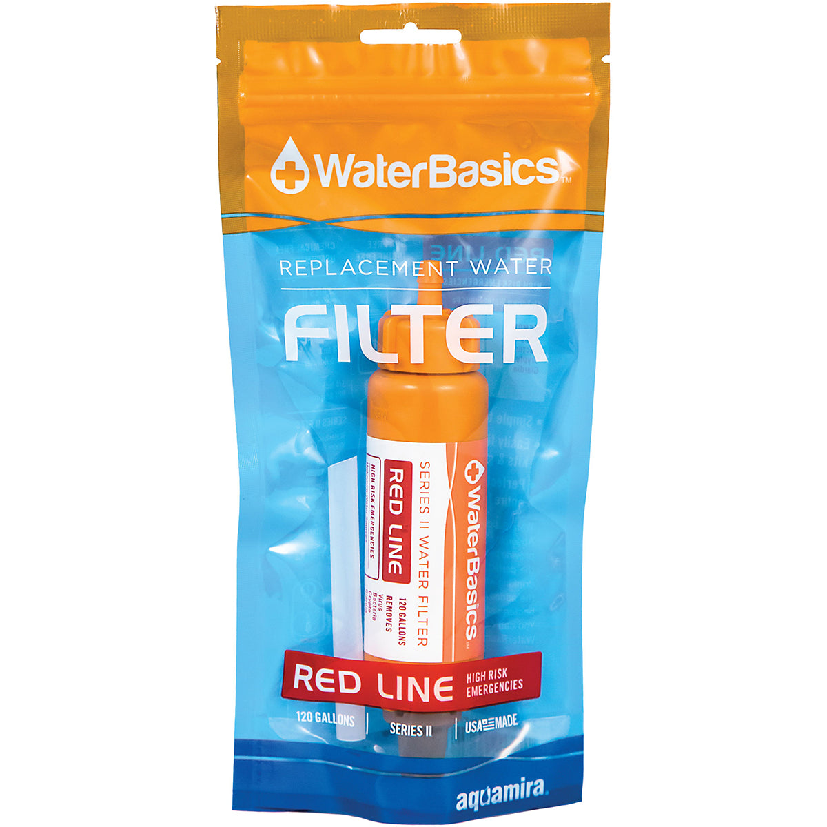 WaterBasics Series II RED Line Emergency Water Filter Aquamira