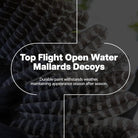 Avian X Topflight Mallards Open Water, Pack of 6 Floating Decoys - Forza Sports