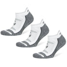 Balega Blister Resist No Show Socks, White, 3 Pack - Forza Sports