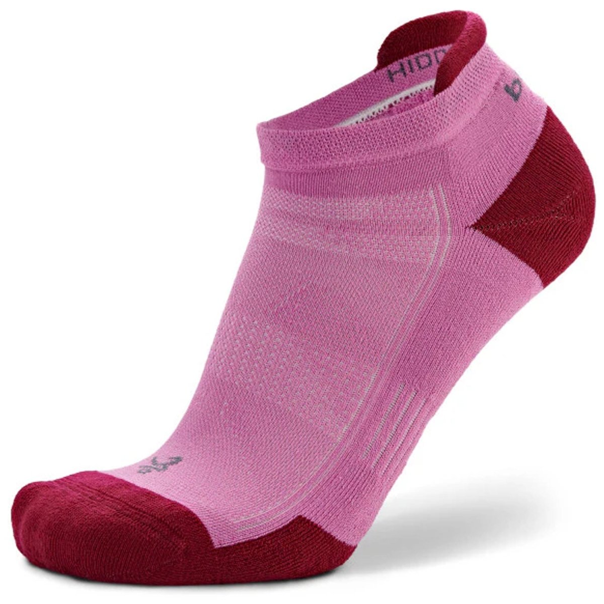 Balega Hidden Contour Socks, Super Pink - Forza Sports
