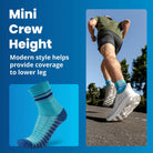Balega Hidden Dry Mini Crew, Electric Pink - Forza Sports