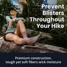 Balega Hike Performance Crew Socks, Fathom Blue - Forza Sports