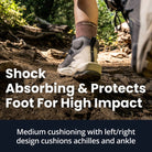 Balega Hike Performance Crew Socks, Fossil - Forza Sports