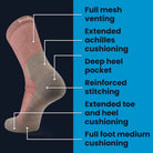 Balega Hike Performance Crew Socks, Black - Forza Sports