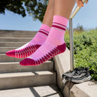 Balega Silver Mini Crew Socks, Lavender - Forza Sports