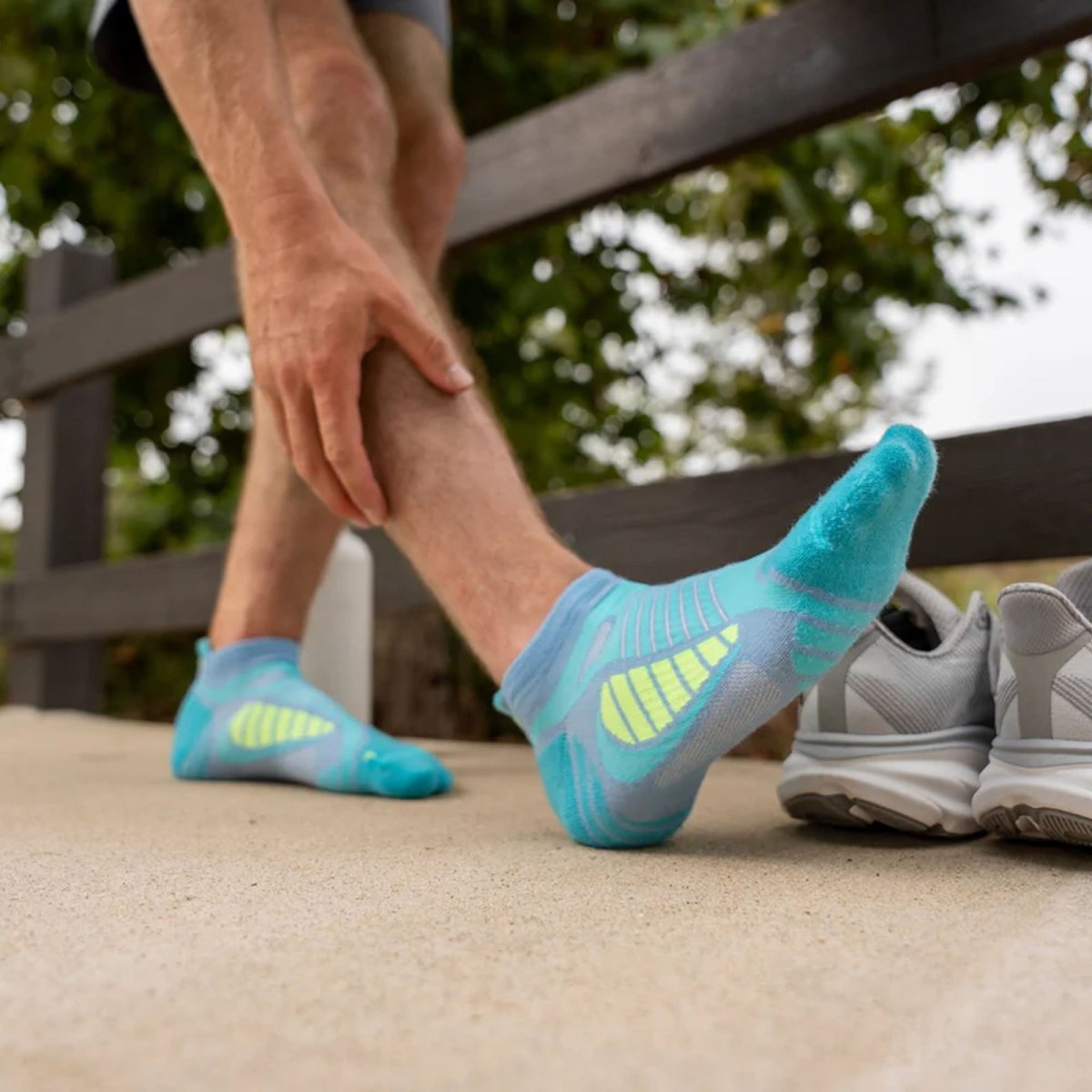 Balega Ultraglide No Show Socks, Heather Gray, 3 Pack - Forza Sports