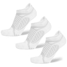 Balega Ultraglide No Show Socks, White, 3 Pack - Forza Sports