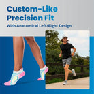 Balega UltraLight Crew Running Socks - White/French Blue - Forza Sports