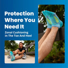 Balega UltraLight Crew Running Socks - Cobalt/Light Gray - Forza Sports