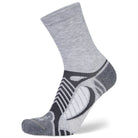 Balega Ultralight Mini Crew Socks, Gray/White - Forza Sports