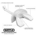Battle Sports "CBFW" Oxygen Football Mouthguard - Black/White - Forza Sports