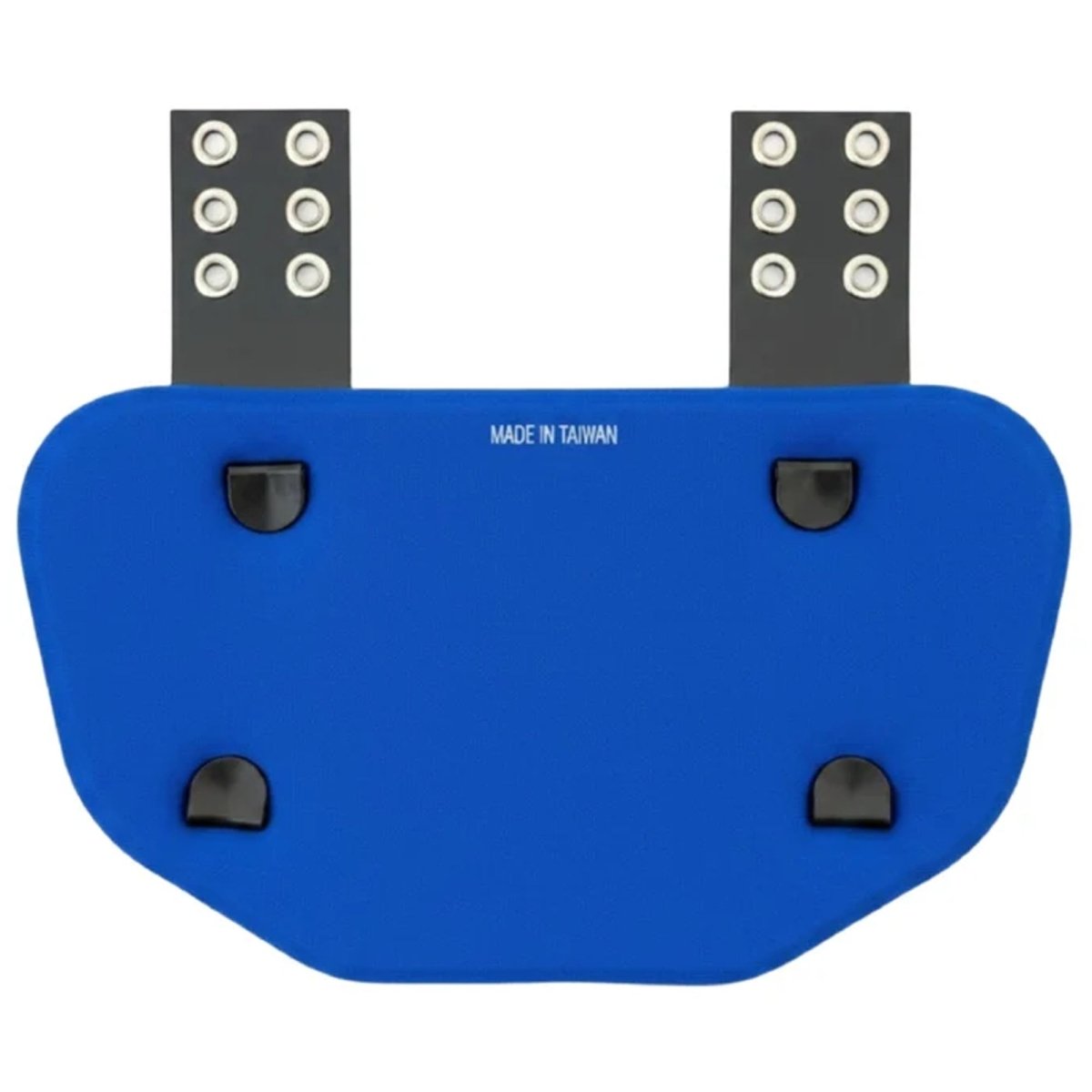 Battle Sports Adult "CA License Plate - KEEP UP" Back Plate, White/Royal - Forza Sports