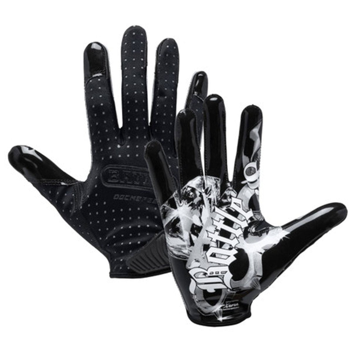 Battle Sports Adult "Chrome Skulls" Doom Speed Receiver Football Glove - Forza Sports
