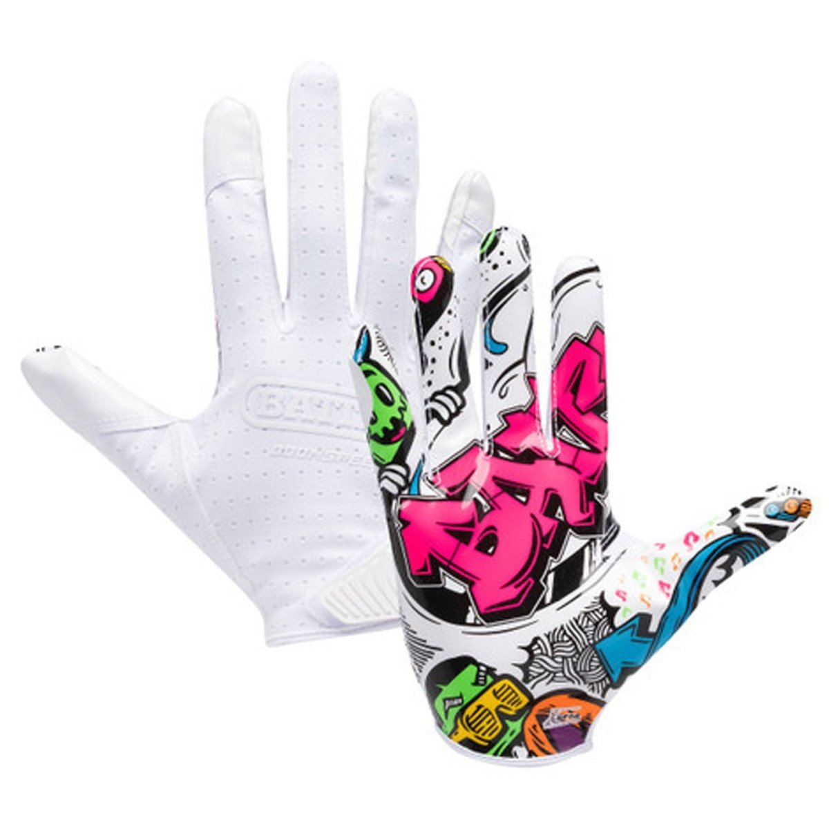 Battle Sports Adult "Graffiti" Doom Speed Receiver Football Gloves - Forza Sports