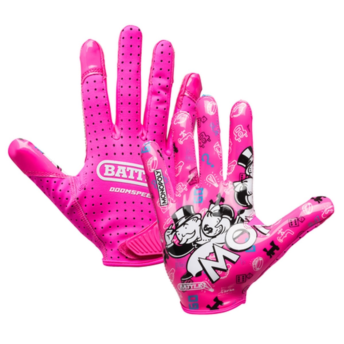 Battle Sports Adult "Money Man 3.0" Doom Speed Receiver Football Glove - Forza Sports