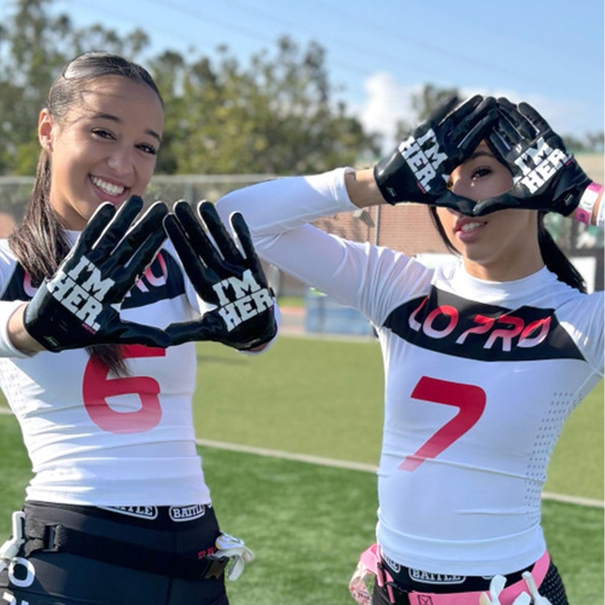 Battle Sports Adult Bella Glove "I'M HER" Female Receiver Football Glove - Forza Sports