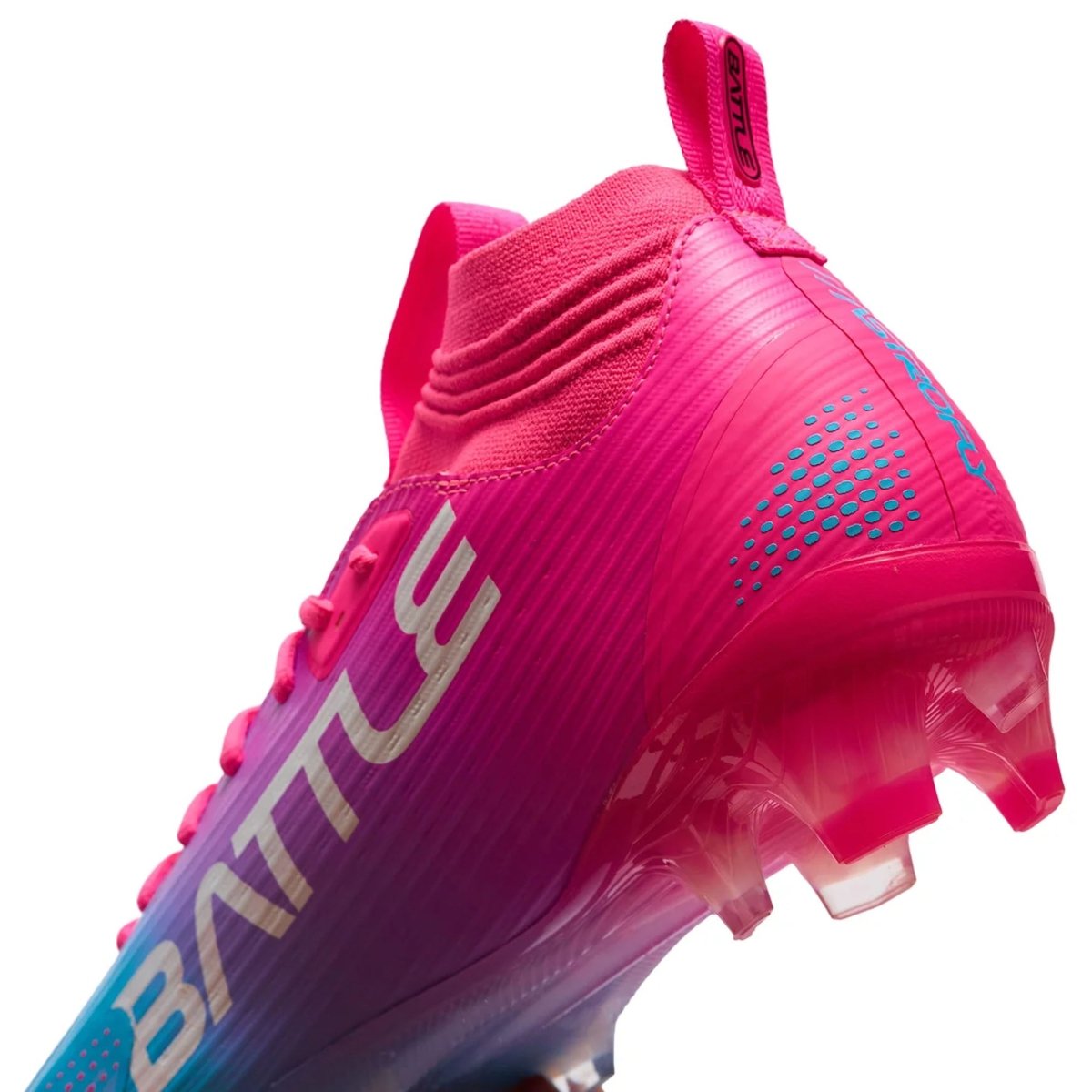 Battle Sports AstroFly Fade Football Cleats, Neon Pink/Laser Blue - Forza Sports