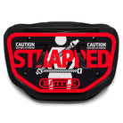 Battle Sports Adult "Strapped" Football Back Plate, Black and Red - Forza Sports