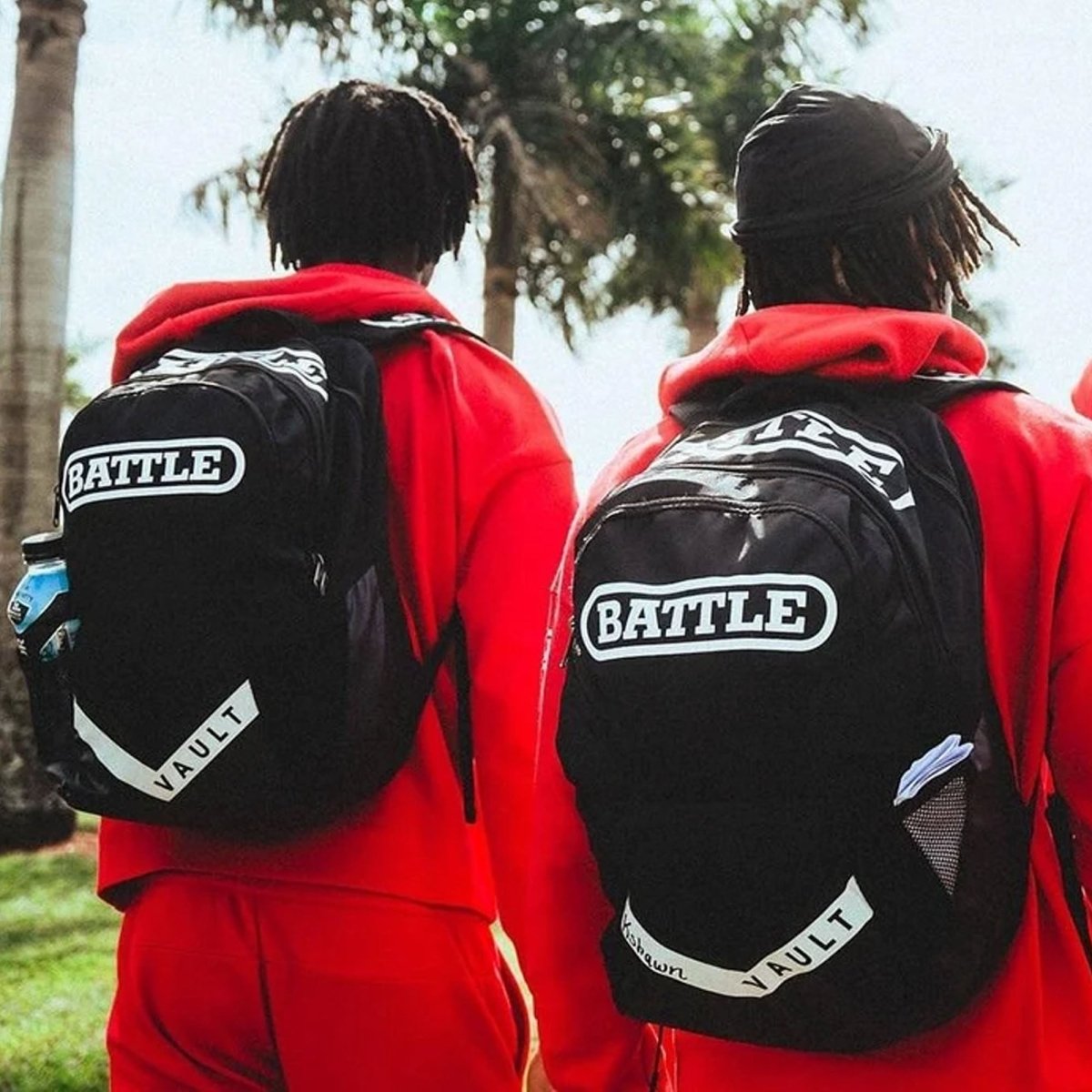 Battle Sports Vault Backpack, Black with High Gloss White Logo - Forza Sports