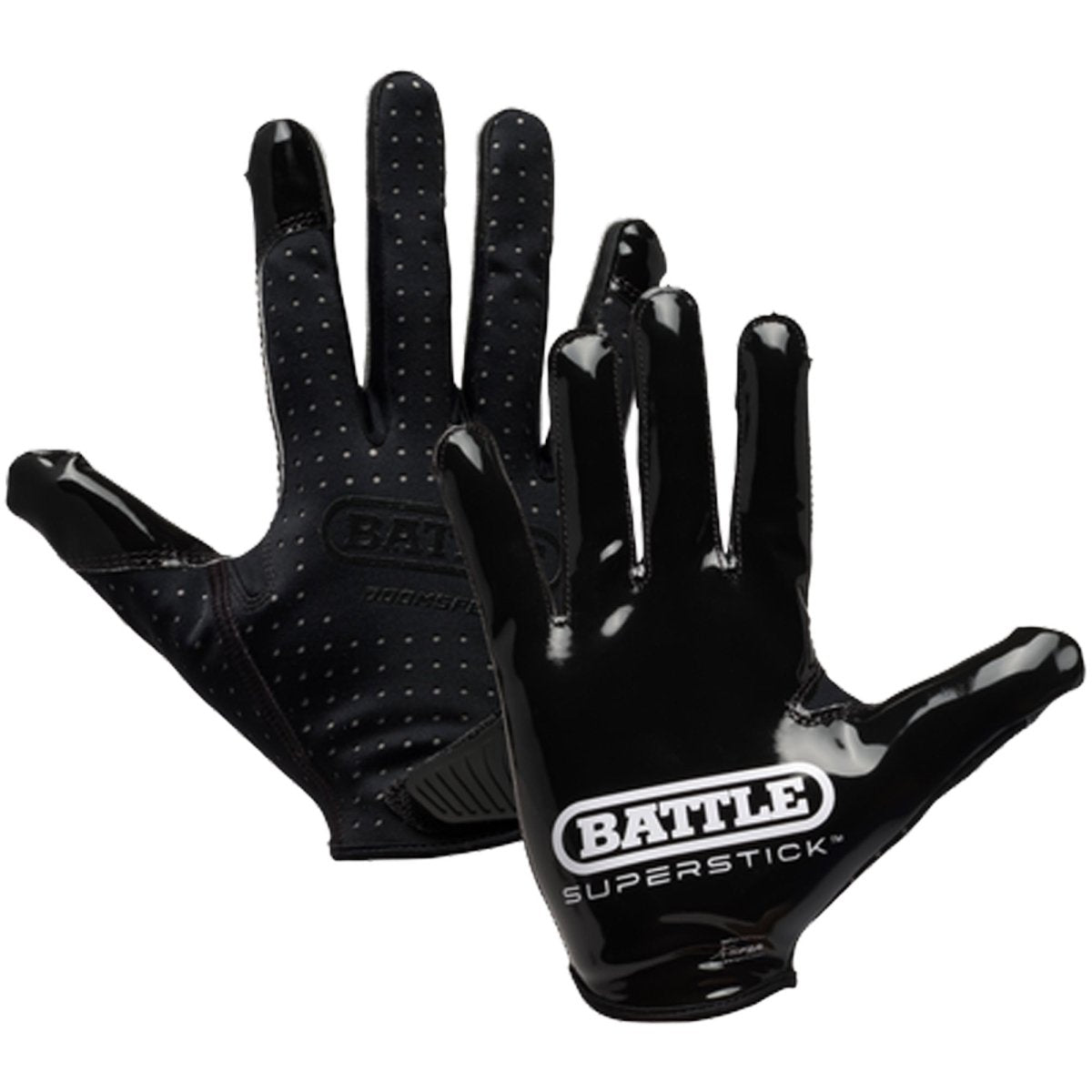 Battle Sports Youth Doom Speed Receiver Football Glove - Black - Forza Sports