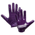 Battle Sports Youth Doom Speed Receiver Football Glove - Purple - Forza Sports