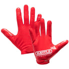 Battle Sports Youth Doom Speed Receiver Football Glove - Red - Forza Sports