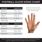 Battle Sports Youth Finally Rich 2.0 Football Gloves - White/Black - Forza Sports