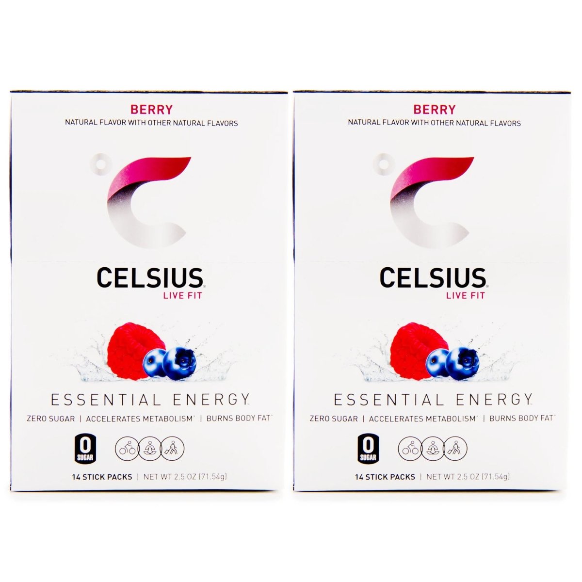 Celsius On - The - Go Zero Sugar Powder Stick Drink Mix 2 Pack - Forza Sports