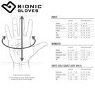 Bionic Men's Right Hand Stable Grip 2.0 Dual Expansion Zone Golf Glove - White Bionic