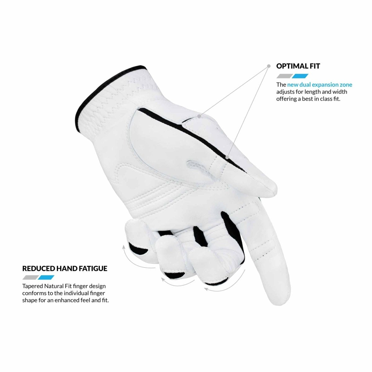 Bionic Gloves Men's StableGrip 2.0 Golf - Right - Gray - Forza Sports