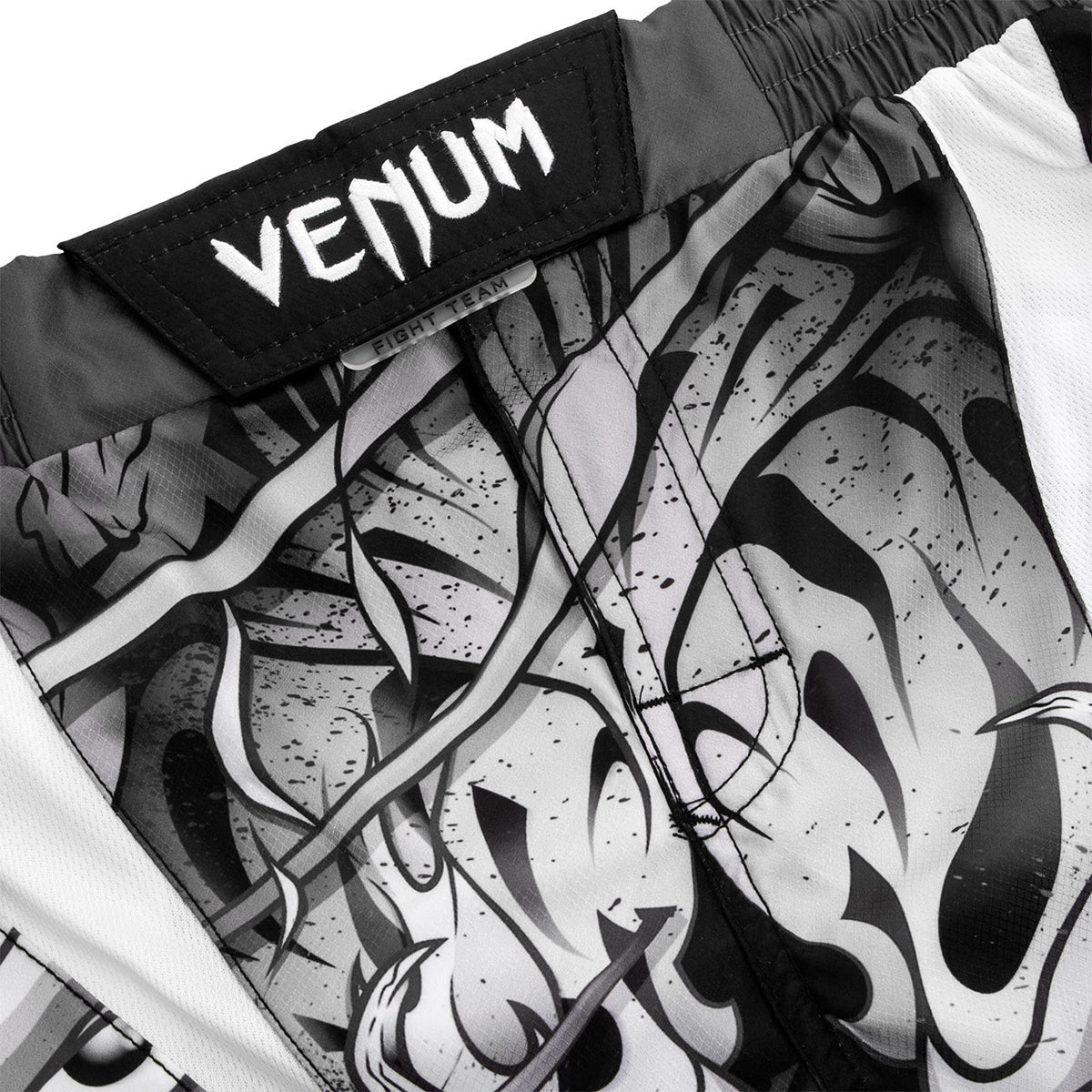 Venum Devil Lightweight MMA Fight Shorts - White/Black Venum