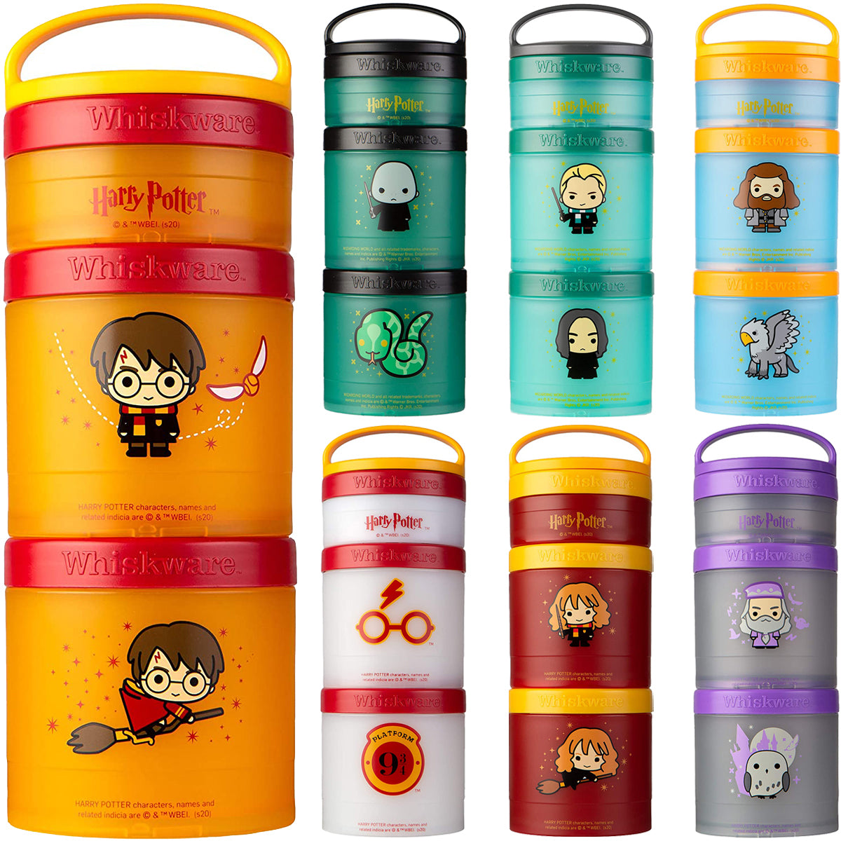 Whiskware Harry Potter Stackable Snack Pack Containers