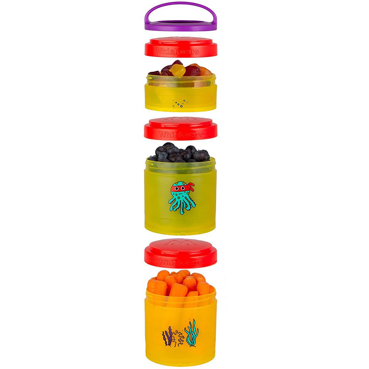 Whiskware Just For Fun Stackable Snack Pack Containers Whiskware