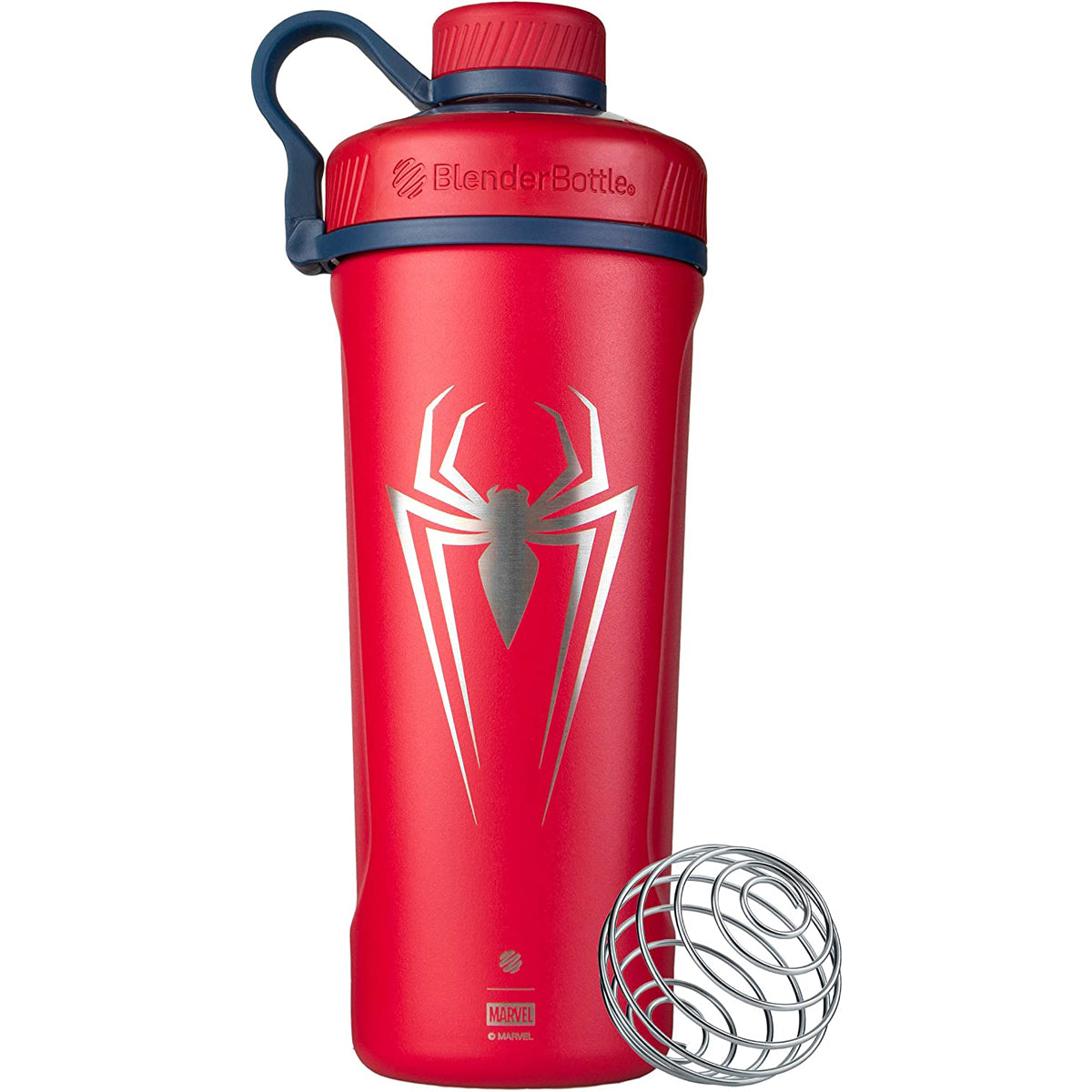 BlenderBottle Marvel Radian Shaker Cup Insulated Stainless Steel Water  Bottle with Wire Whisk, 26-Ounce, Black Panther