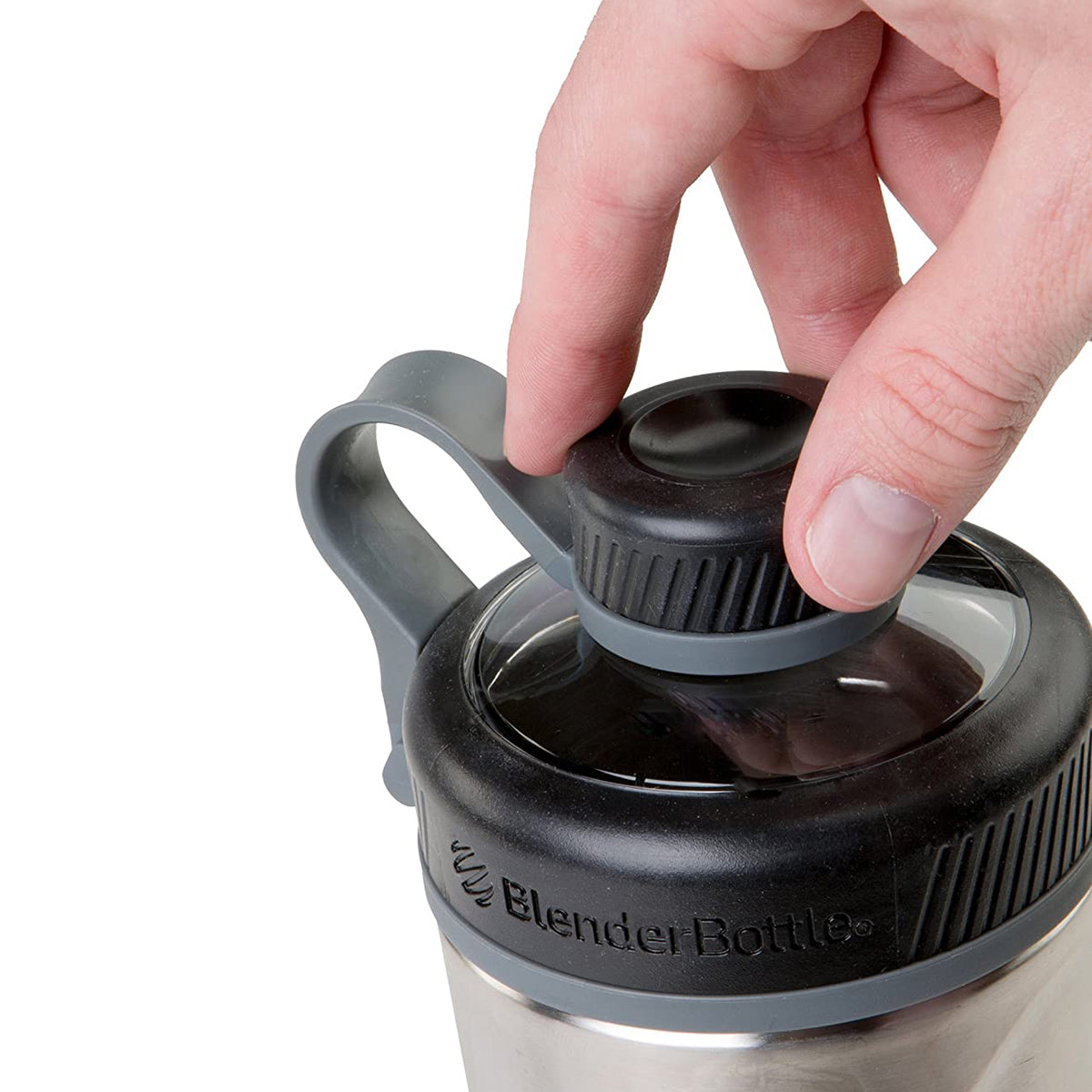 Blender Bottle Radian 26 oz. Stainless Steel Shaker Mixer Cup with Loop Top Blender Bottle