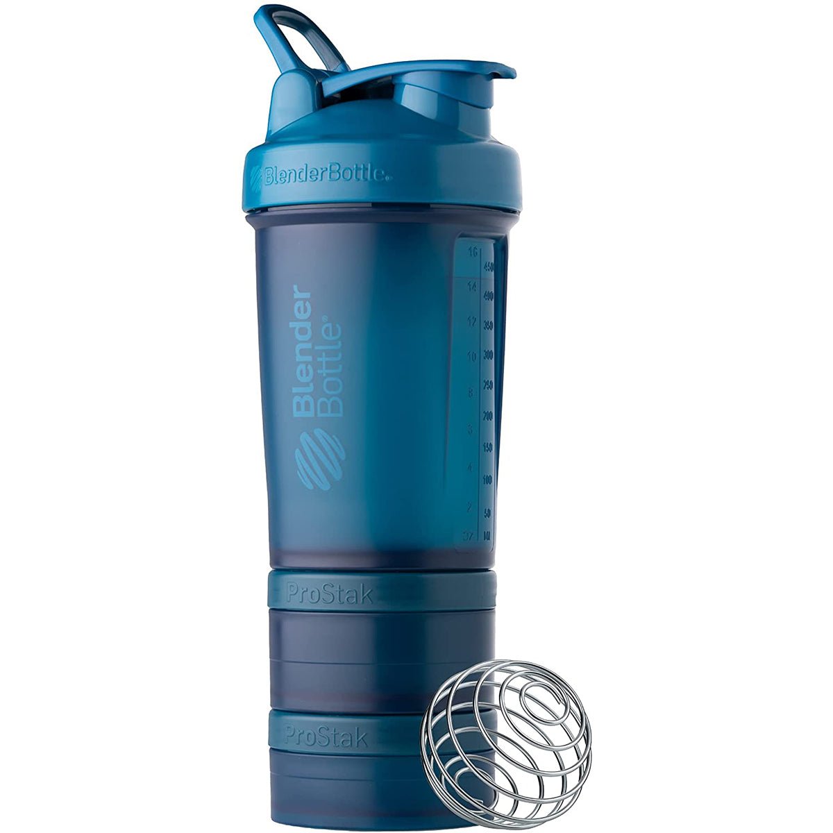 ब्लेंडर बोतल प्रोस्टैक 22 औंस शेकर बोतल पिल ऑर्गनाइज़र और स्टोरेज के साथ