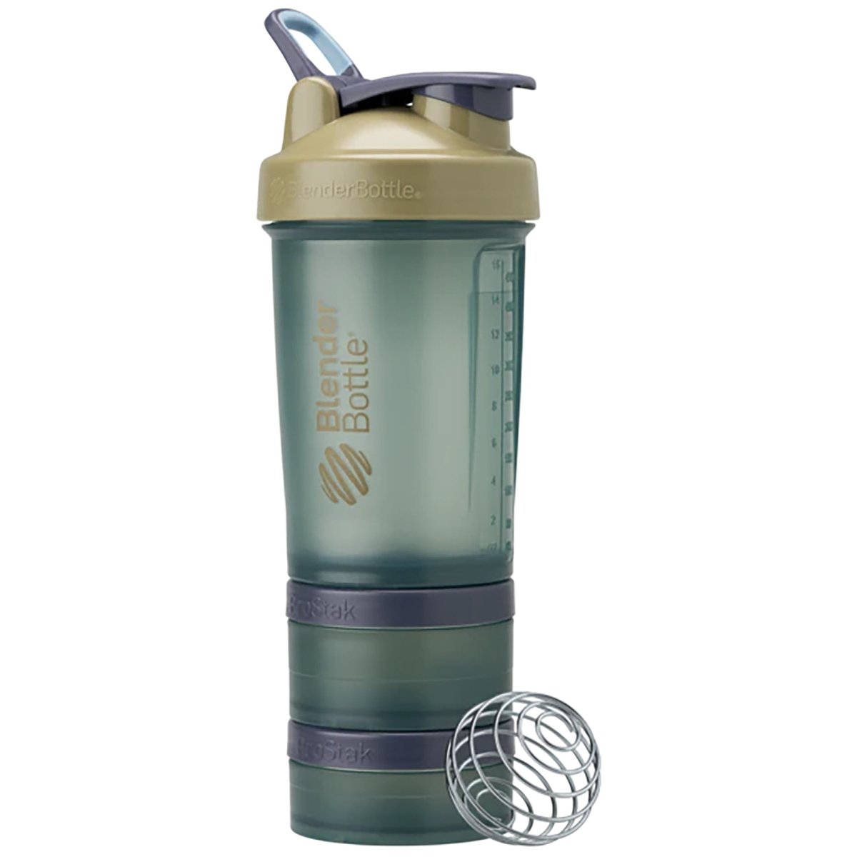 ब्लेंडर बोतल प्रोस्टैक 22 औंस शेकर बोतल पिल ऑर्गनाइज़र और स्टोरेज के साथ