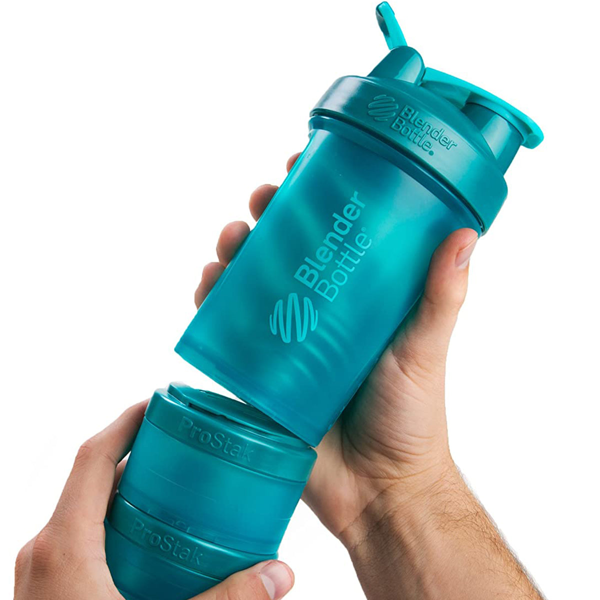 Blender Bottle ProStak System with 22 oz. Shaker Cup and Twist N' Lock Storage Blender Bottle