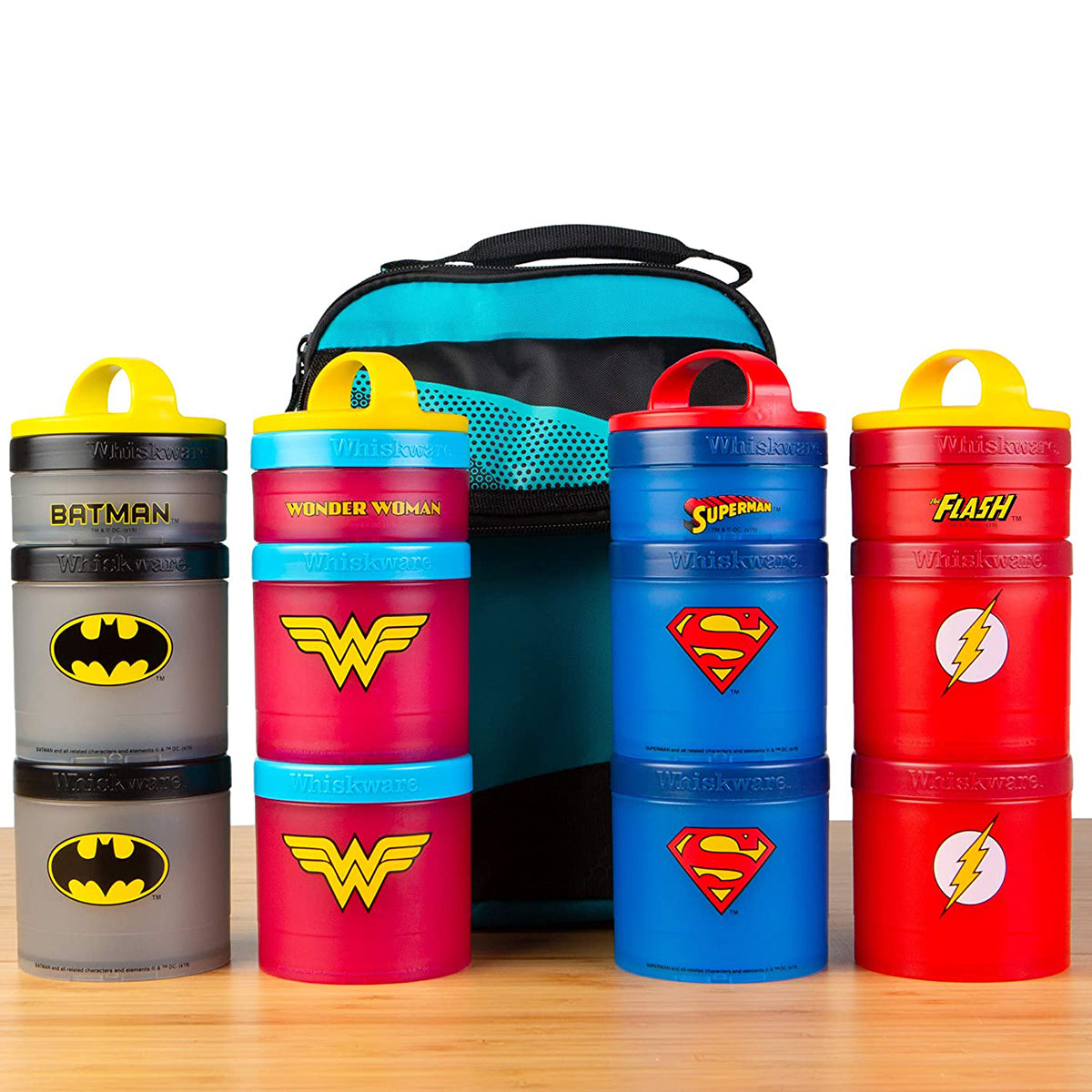 Whiskware DC Comics Stackable Snack Pack Containers Whiskware