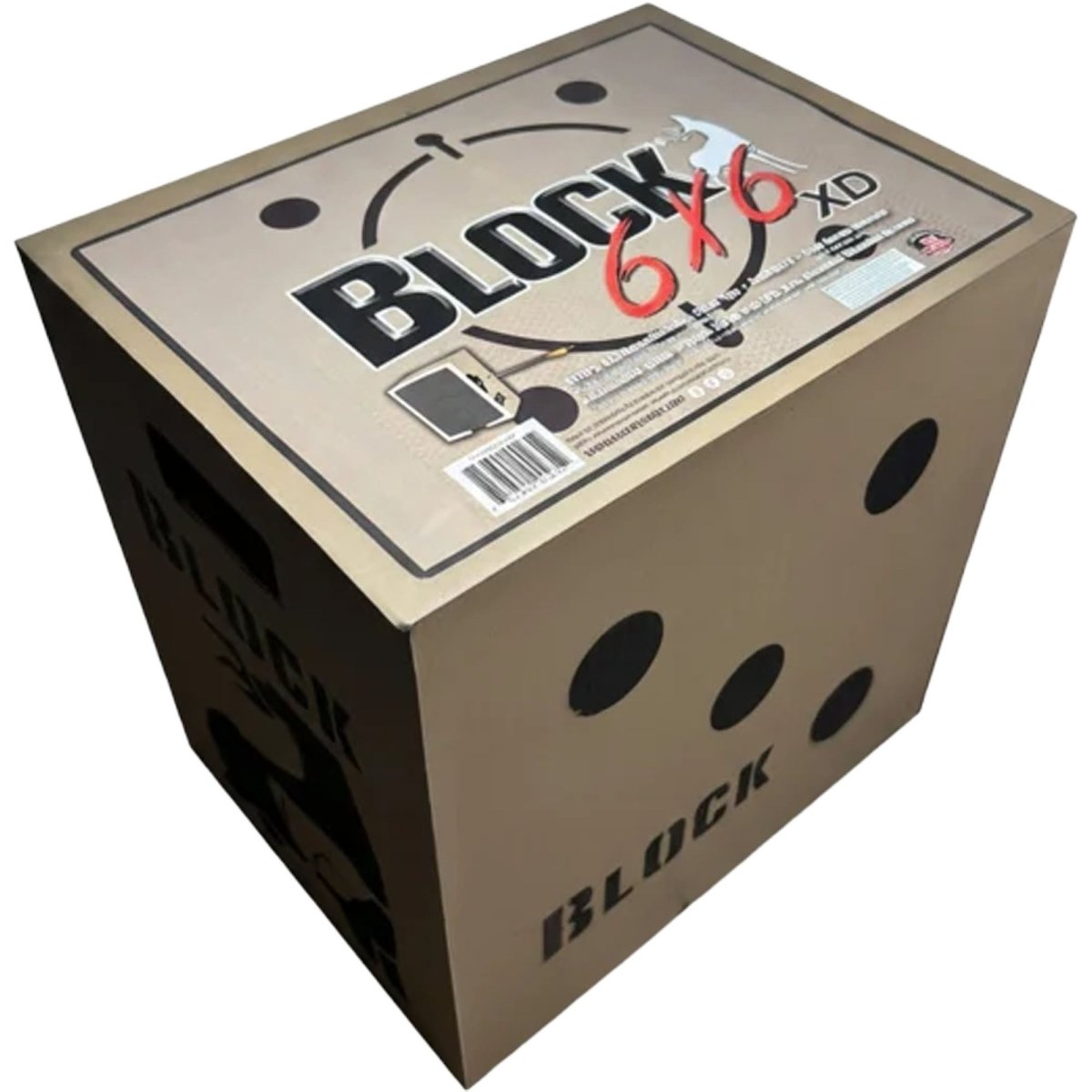 Block Targets Block 6 x 6 XD 6-Sided Foam Archery Target, 16"x16"x12" , Tan - Forza Sports