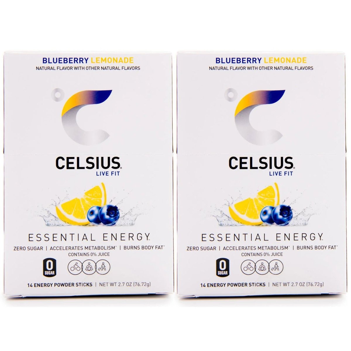 Celsius On - The - Go Zero Sugar Powder Stick Drink Mix 2 Pack - Forza Sports