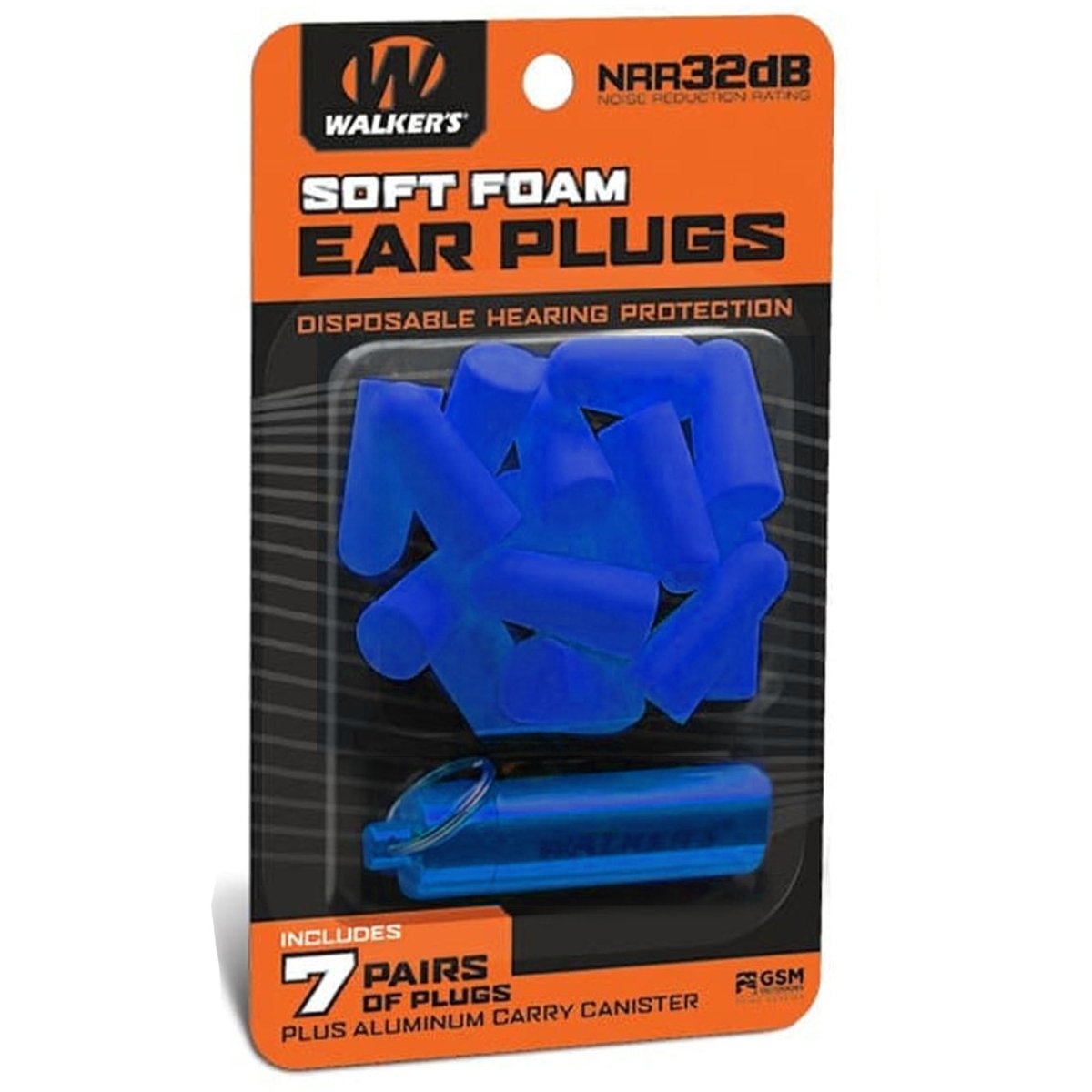 Walker's - Foam Ear Plugs with Carry Canister - Forza Sports