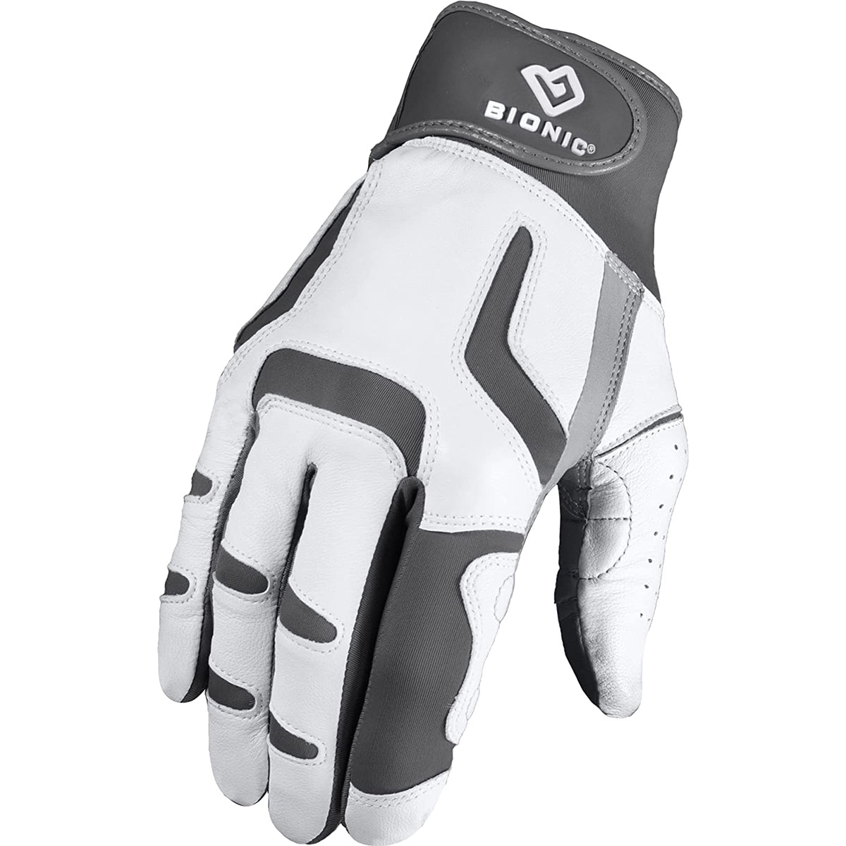 Bionic Men's Right Hand Relief Grip 2.0 Golf Glove - Silver Bionic