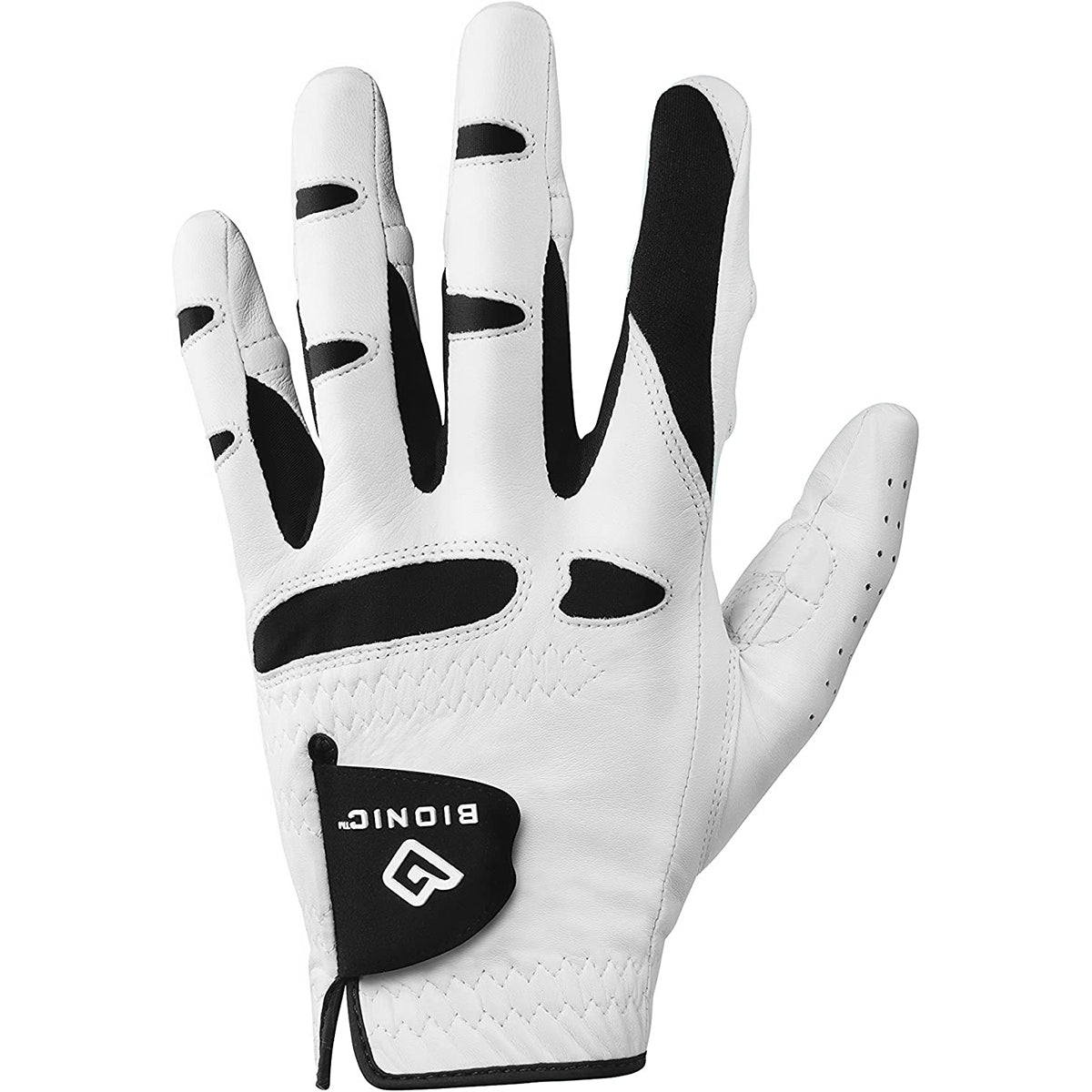 Bionic Men's StableGrip Natural Fit Left Hand Golf Glove - White/Black Bionic