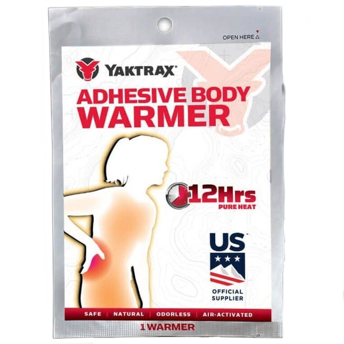 Yaktrax Adhesive Body Warmer, 1 Pack - Forza Sports