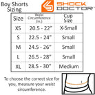 Shock Doctor Youth Core Compression Shorts 2-Pack with Bio-Flex Cup - White - Forza Sports