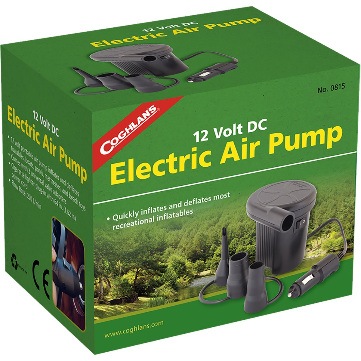 cigarette lighter pump for air bed Coghlan's 0815 Electric Air Pump, 12 V cigarette lighter pump for air bed Coghlan's 0815 Electric Air Pump, 12 V